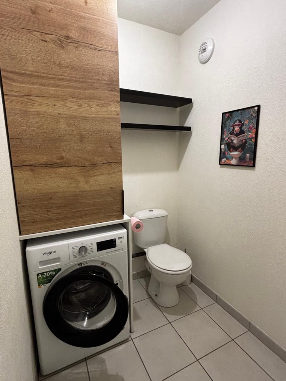 Toilet, washing machine