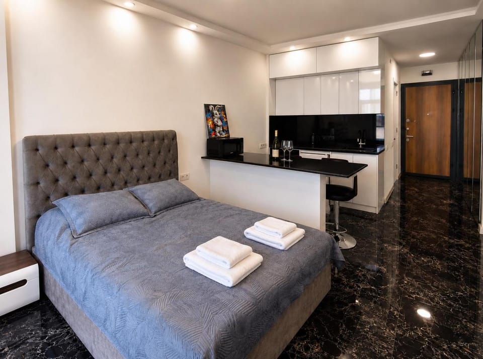 Kitchen or kitchenette, Photo of the whole room, Seating area, towels