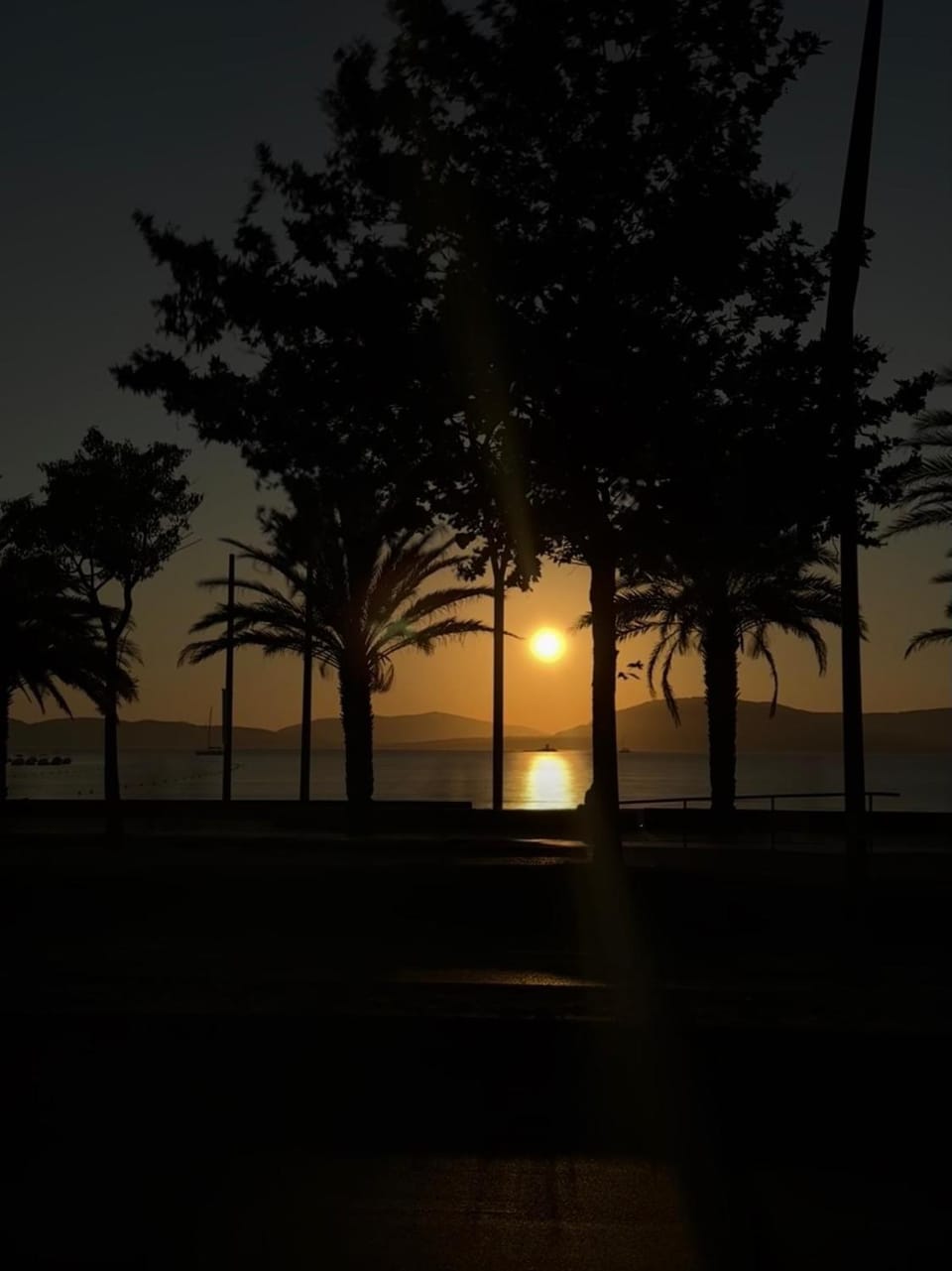 Nearby landmark, Sunset