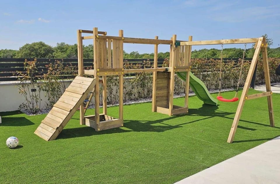 Natural landscape, Children play ground, Garden, Garden view