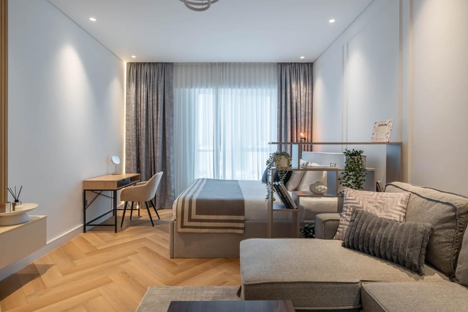 Scandinavian style 2BR Sulafa Tower Retreat Apartment in Dubai