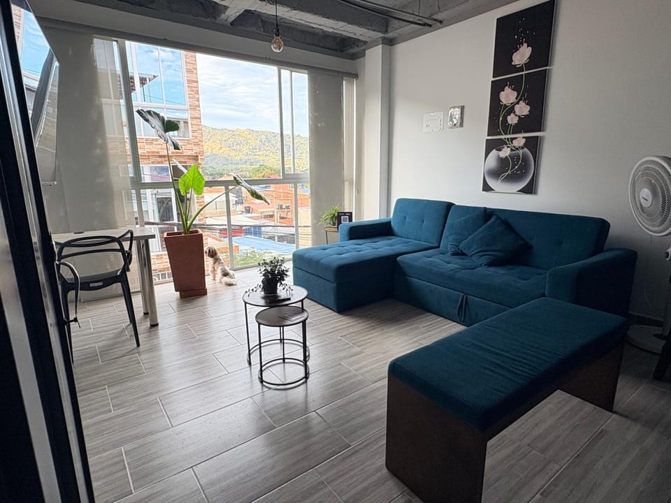 View (from property/room), Living room, Seating area, Dining area