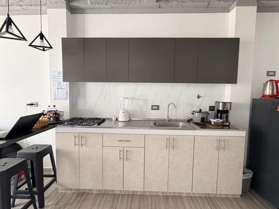Coffee/tea facilities, Kitchen or kitchenette, Dining area, minibar, pet friendly, stove
