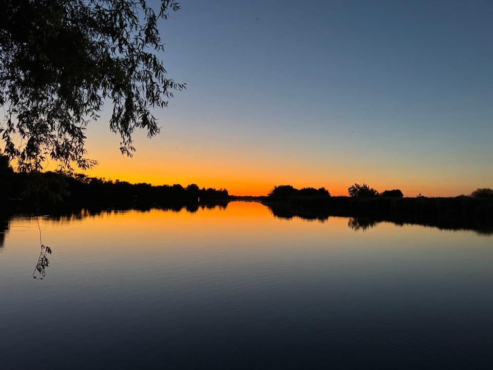 Natural landscape, Beach, River view, Sunset
