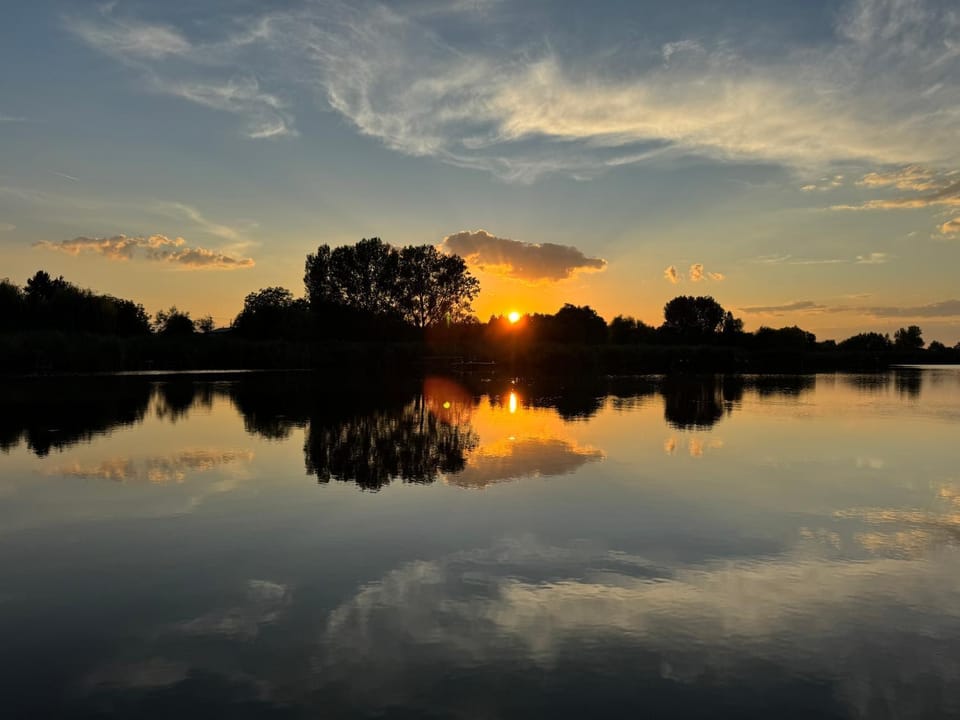 Natural landscape, Beach, River view, Sunset