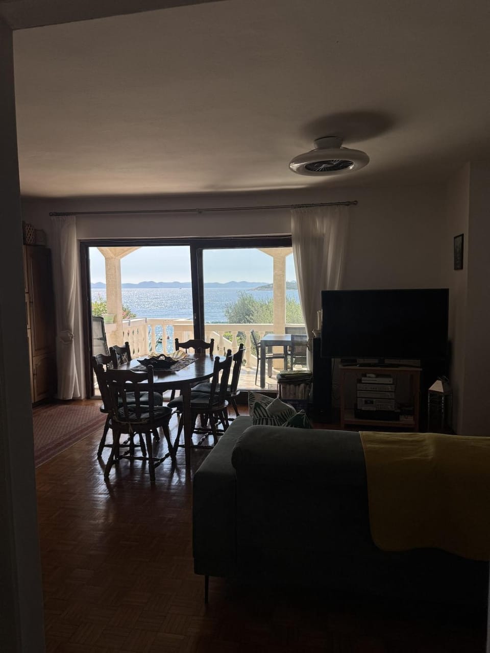 Living room, kitchen