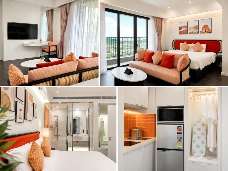Bathroom, Living room, Bedroom, kitchen