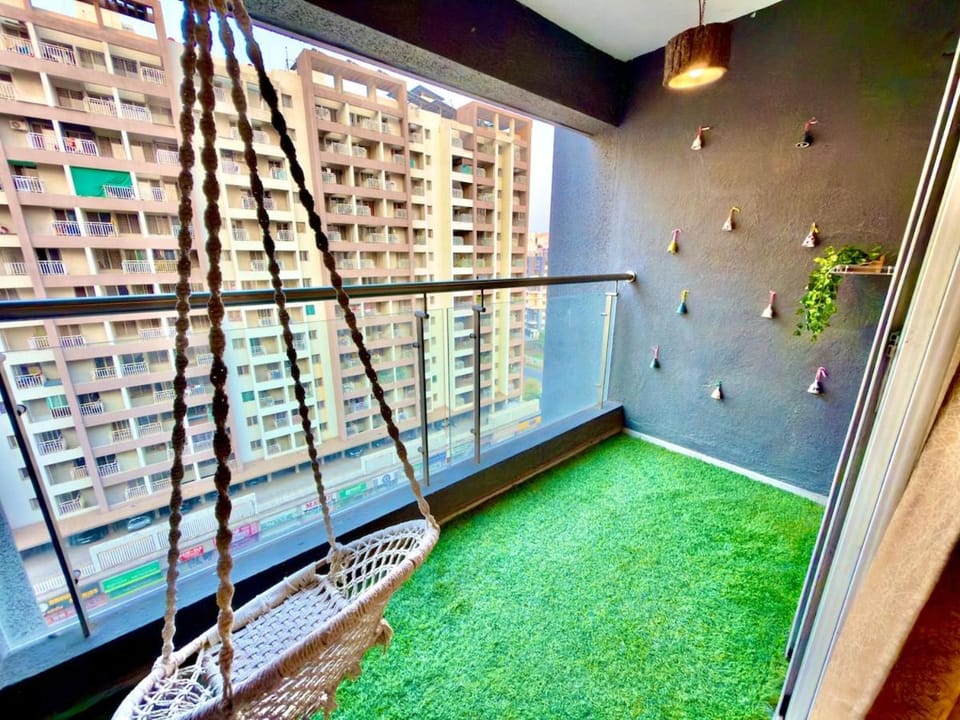 Kharadi 10floor Stylish 2BHK Cozy Brick Walls Apartment in Pune