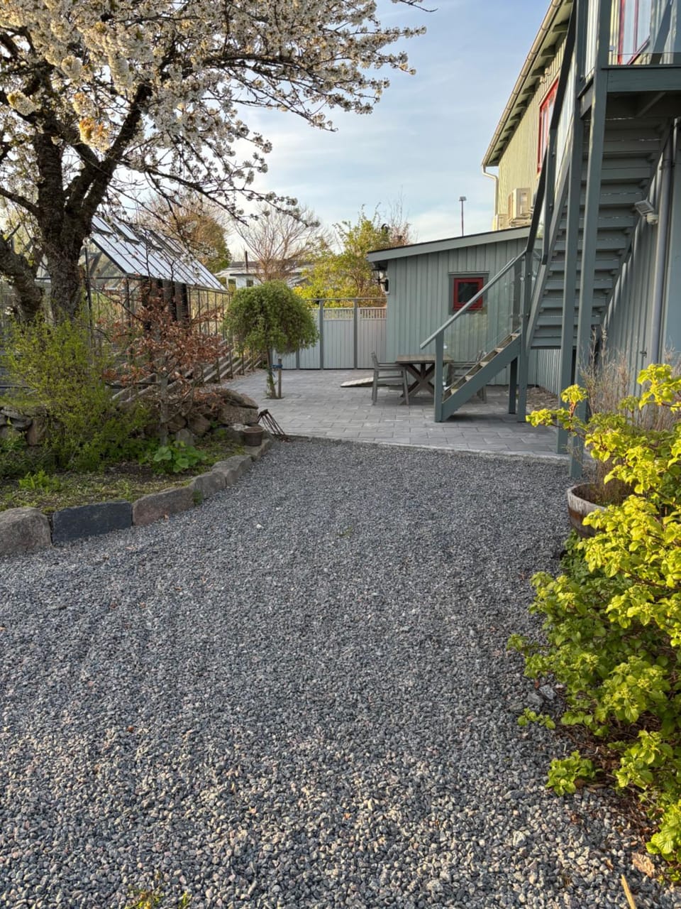 Property building, Garden view