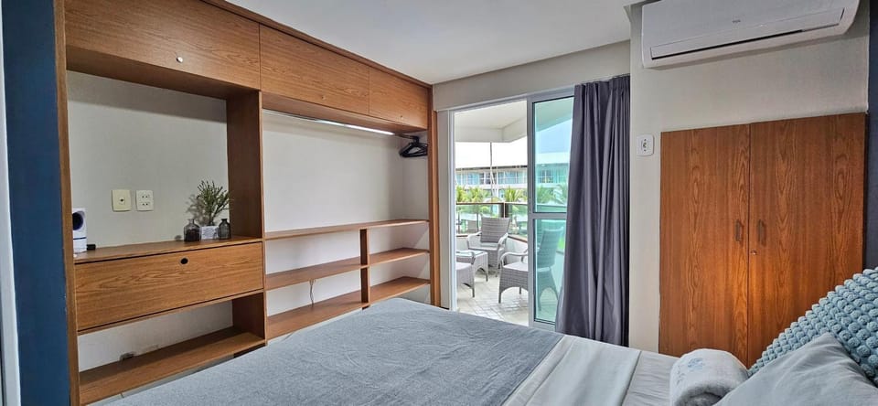 Bed, Photo of the whole room, Bedroom, wardrobe, air conditioner