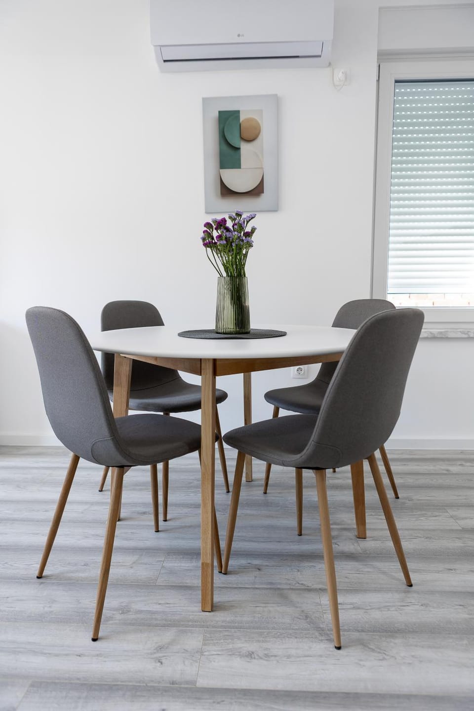 Dining area, air conditioner