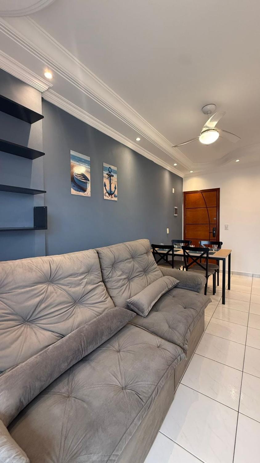 Apê à 4 min da Praia -Faça tudo a pé - Ideal Família - Com garagem Apartment in State of São Paulo