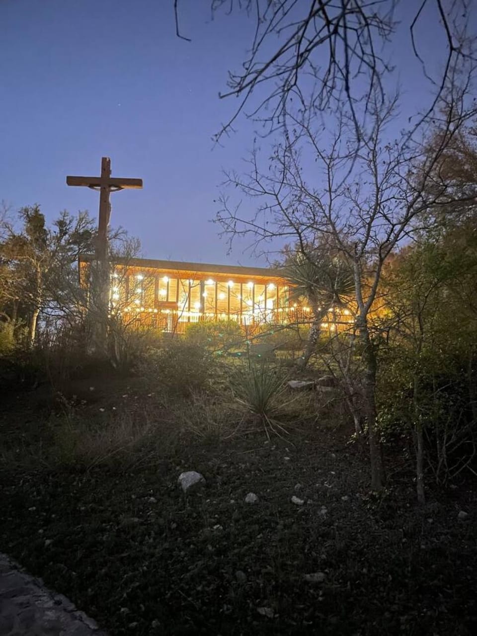 The Cross Patio Retreat House in Rio Grande