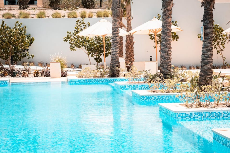 Day, Pool view, sunbed
