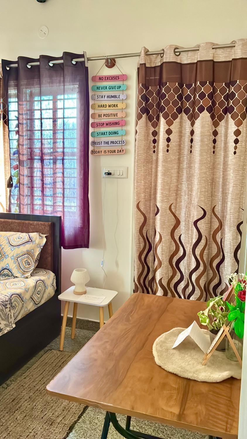 The Un-Filtered Stay I Private Room in a Social 3BHK Vacation rental in Bengaluru