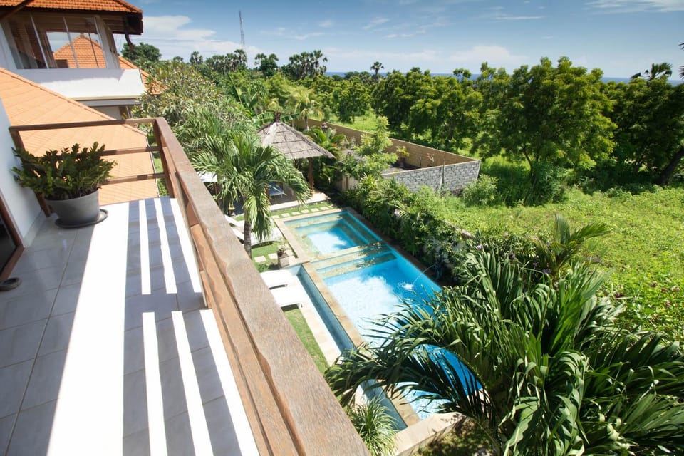 Day, Natural landscape, Balcony/Terrace, Garden view, Pool view, Sea view, Swimming pool
