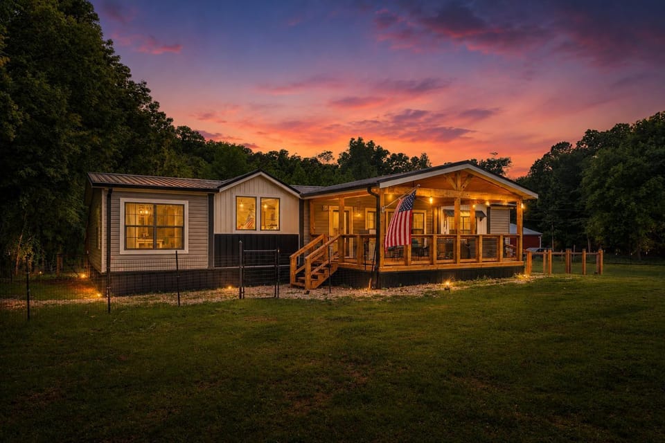 Property building, Patio, Garden, View (from property/room), Sunset