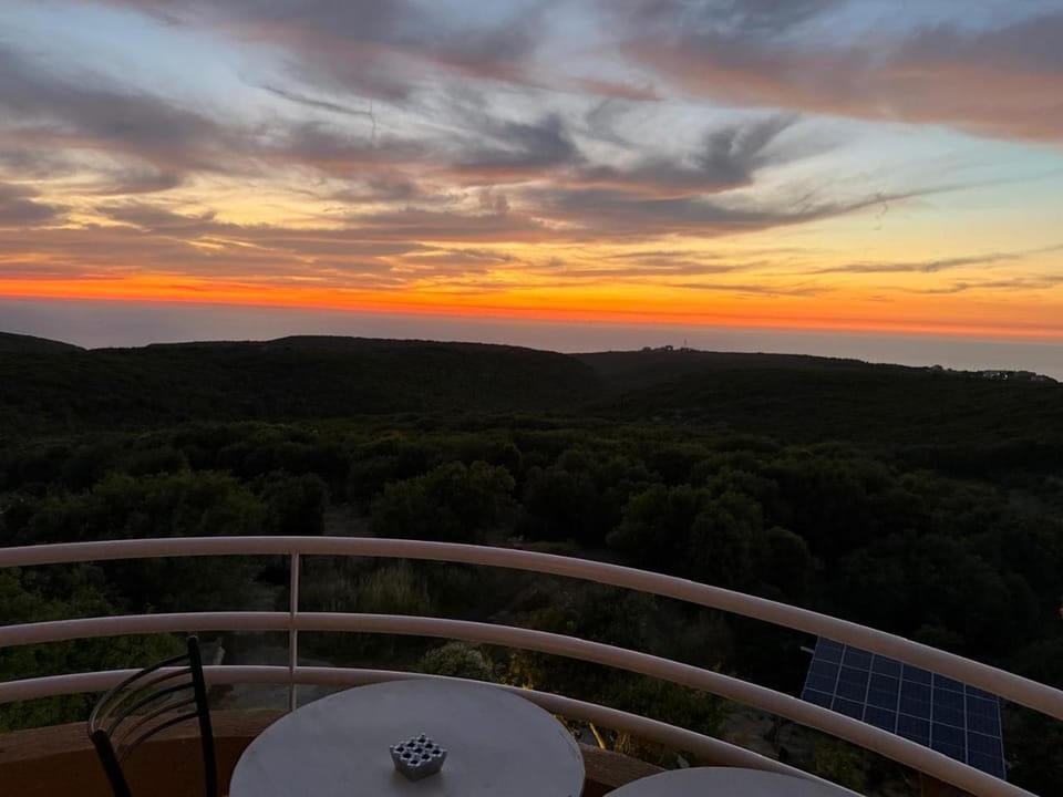 Natural landscape, Balcony/Terrace, Sunset