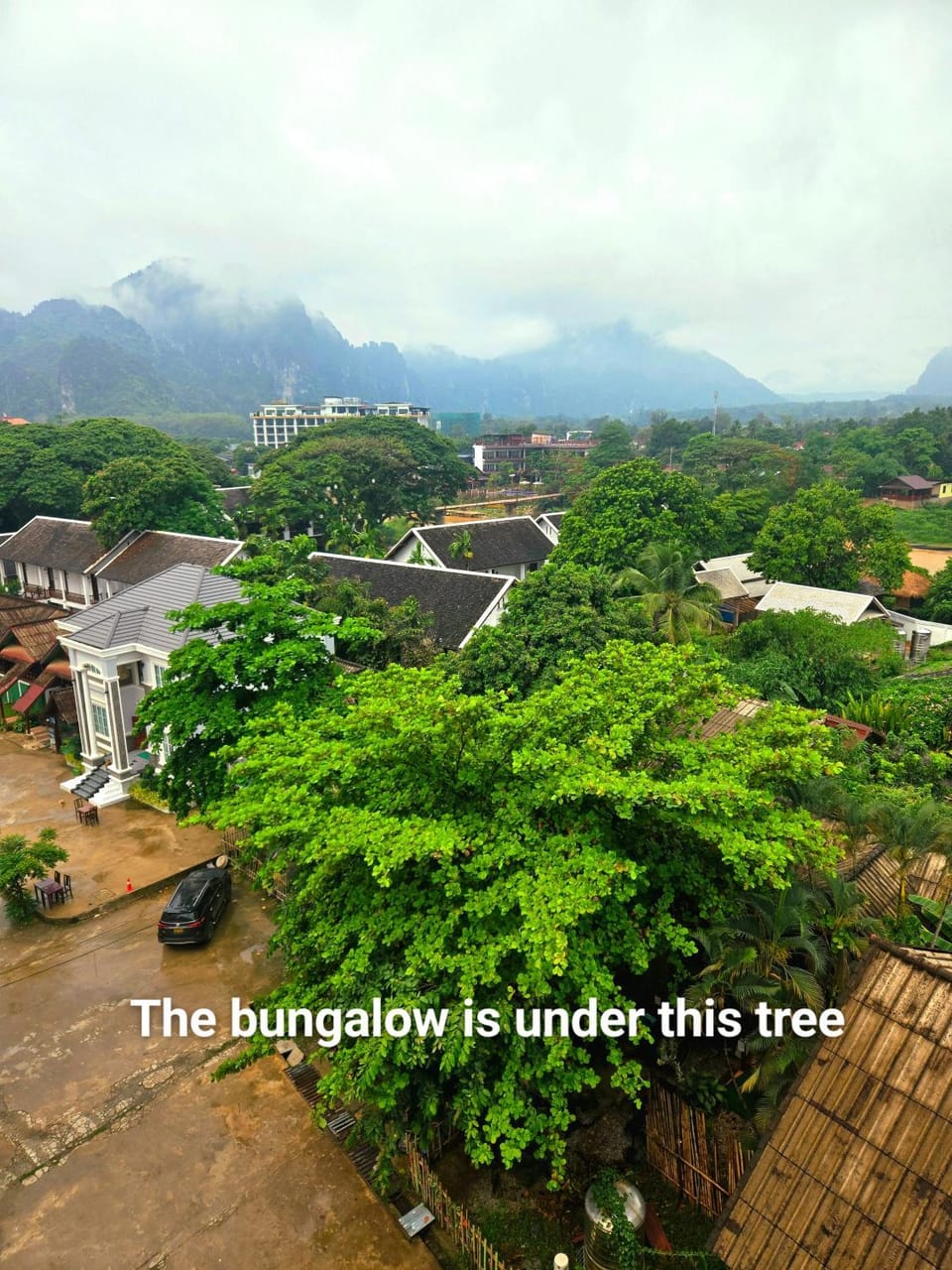 Nearby landmark, Natural landscape, Bird's eye view, Mountain view