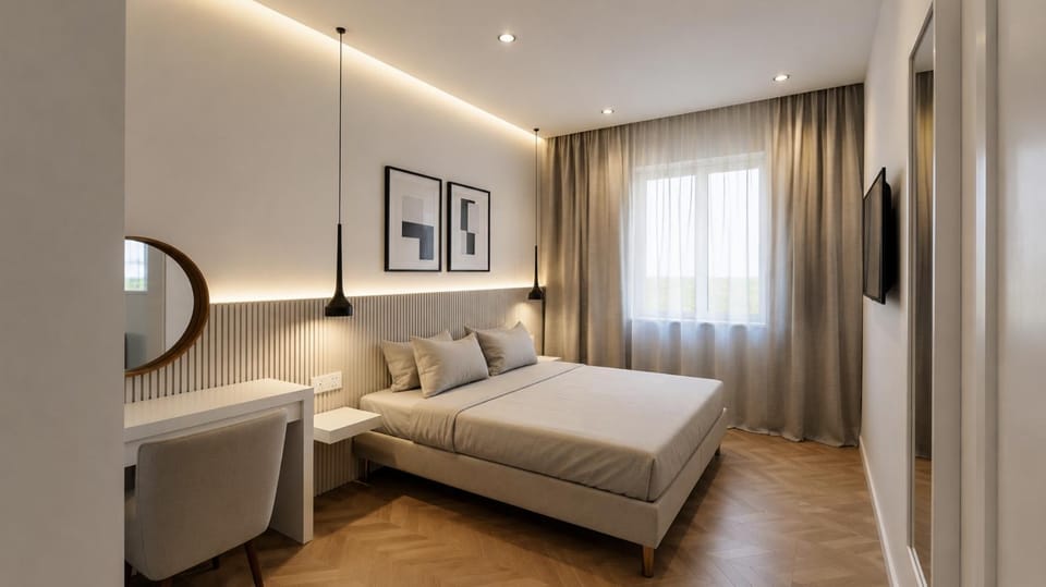 Bed, Photo of the whole room, Bedroom