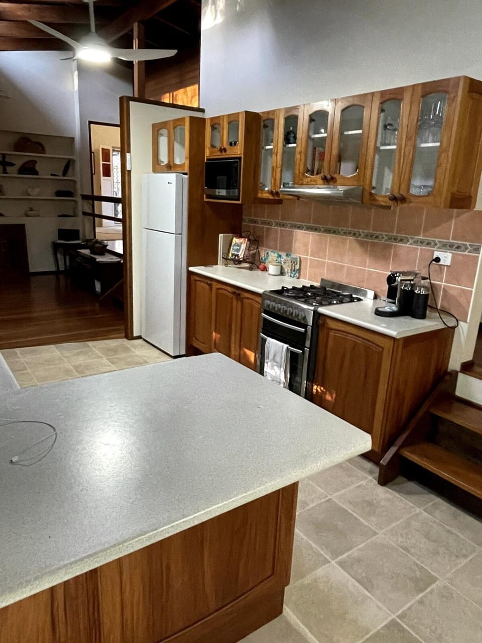 Kitchen or kitchenette, dishwasher, oven, stove, toaster