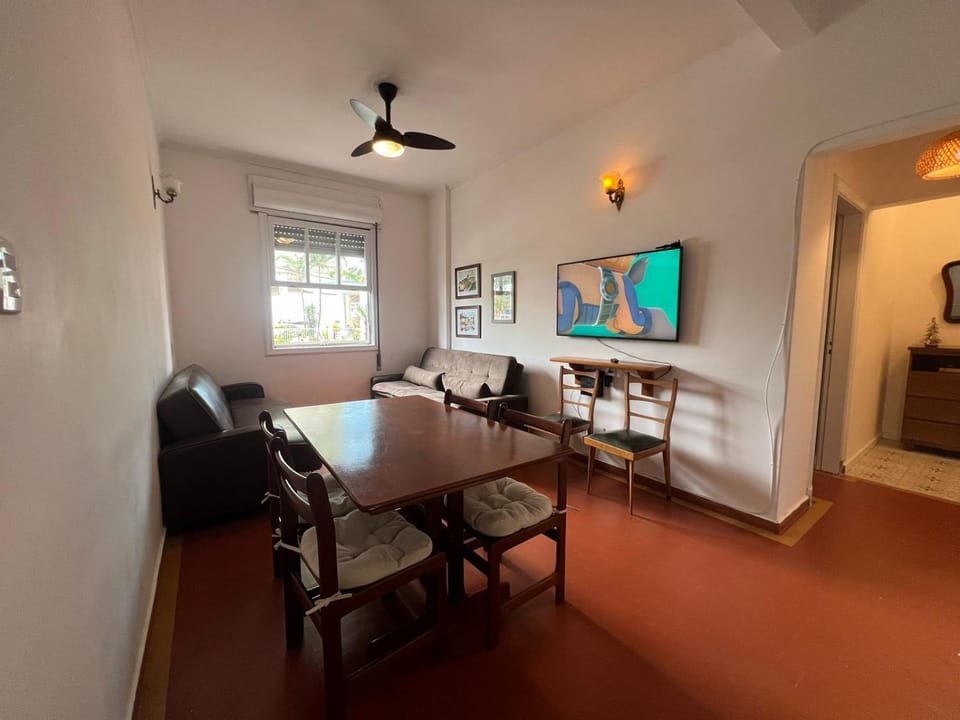 Apartamento espaçoso pé na areia, melhor lugar SV Apartment in Santos