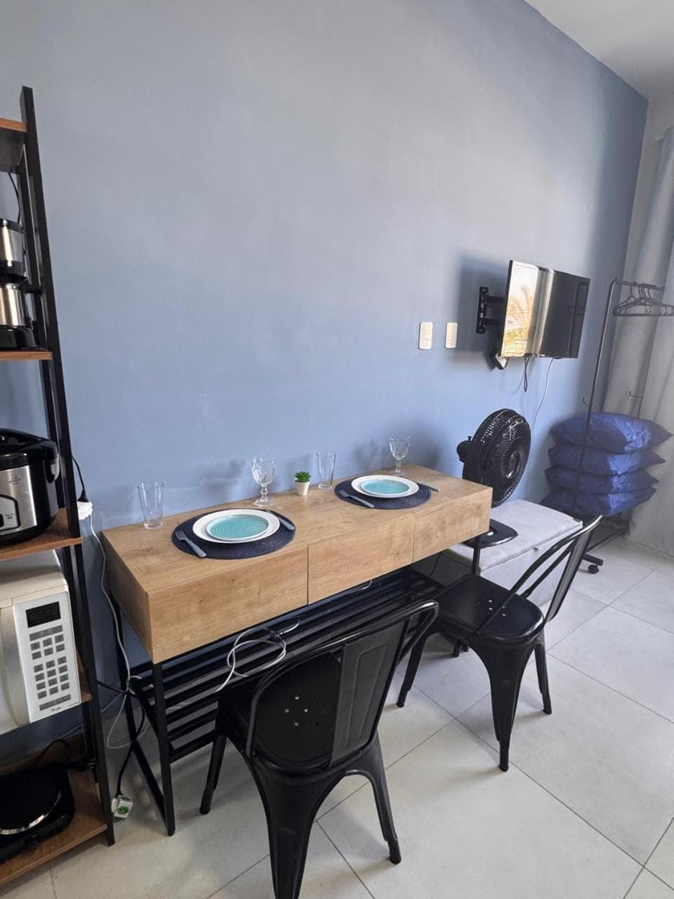Apê Design Pé na Areia Vista Total do Mar Praia Tupi Apartment in State of São Paulo