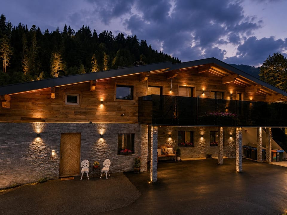 Property building, Patio, Night