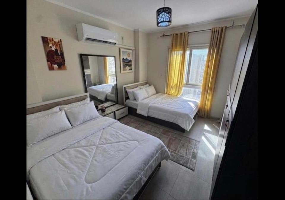 Bed, Photo of the whole room, Bedroom, air conditioner