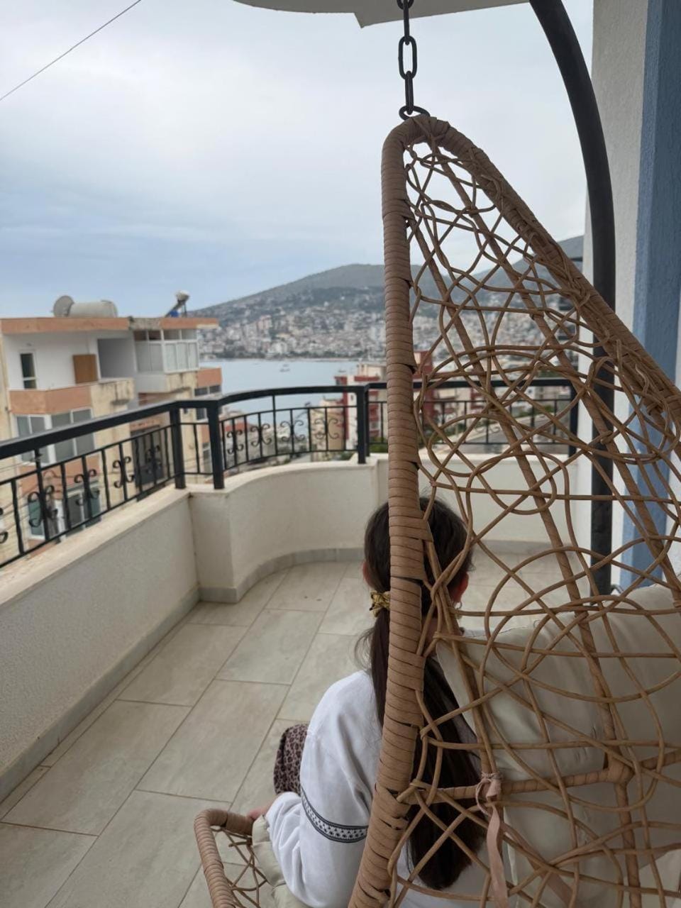 View (from property/room), Balcony/Terrace, Mountain view, Sea view