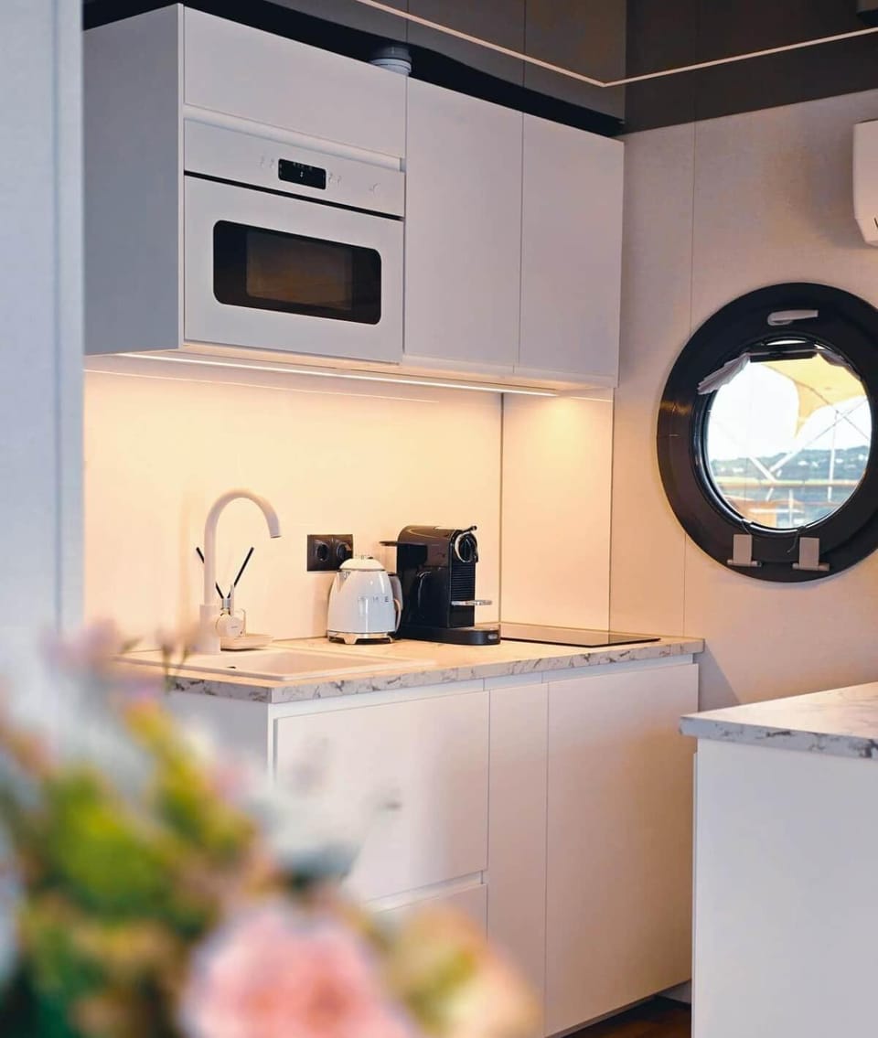 Coffee/tea facilities, Kitchen or kitchenette, minibar, oven, stove, toaster