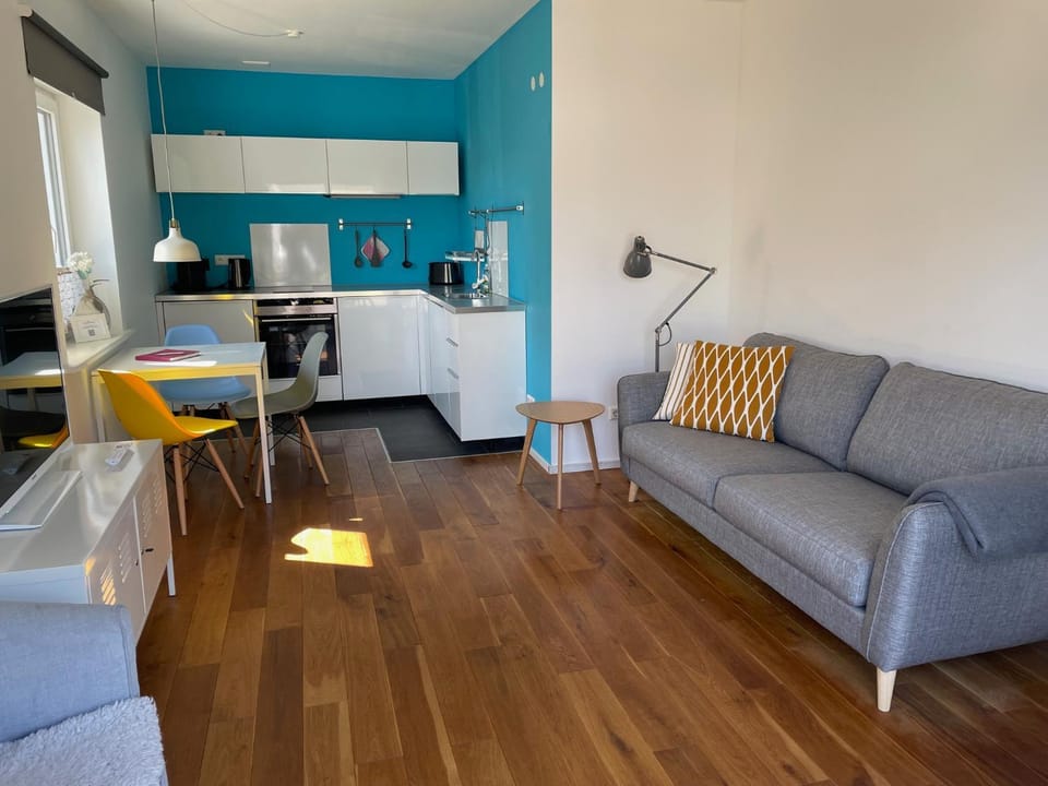 Living room, kitchen