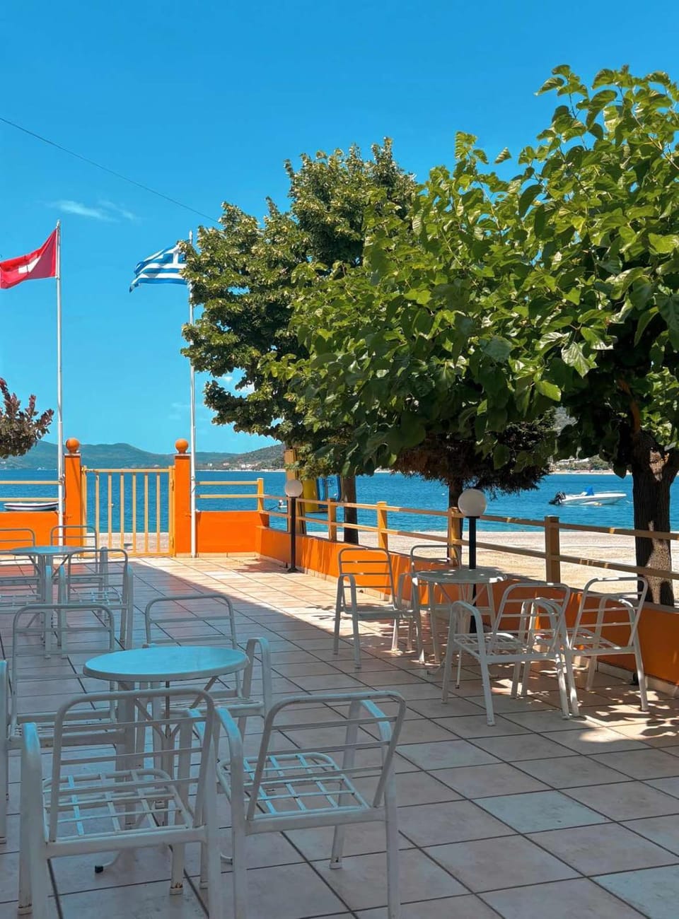 Patio, Seating area, Sea view