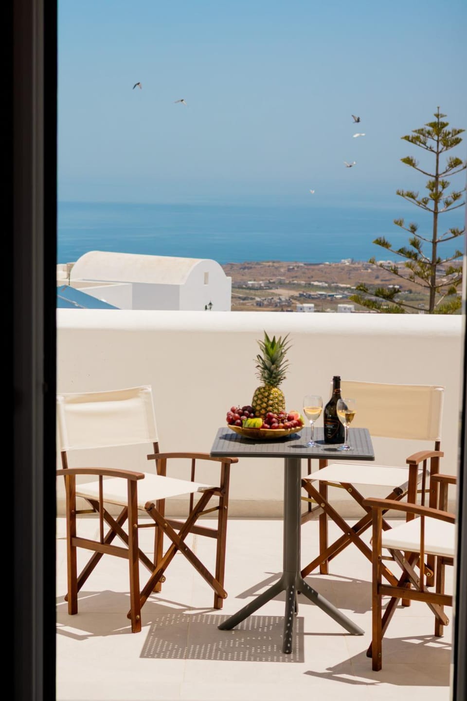 Property building, Patio, Day, Natural landscape, View (from property/room), Balcony/Terrace, Sea view, Sunrise