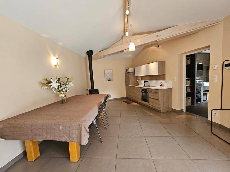 Living room, kitchen