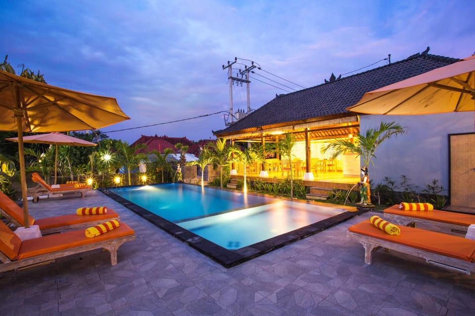 Night, Swimming pool