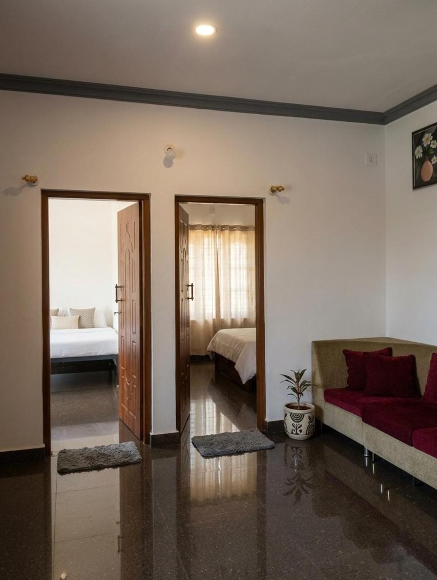 Living room, Bedroom