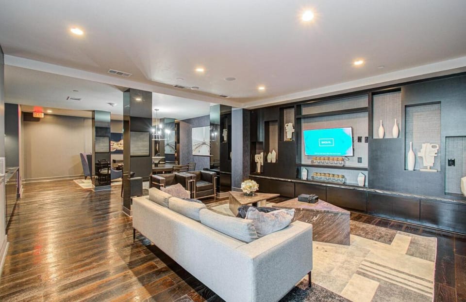 Walk to FIFA at NRG 1BD Movie Theater Condo Apartment in Houston