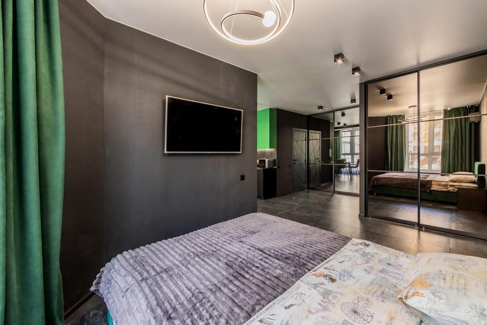 Bed, Photo of the whole room, Bedroom, wardrobe