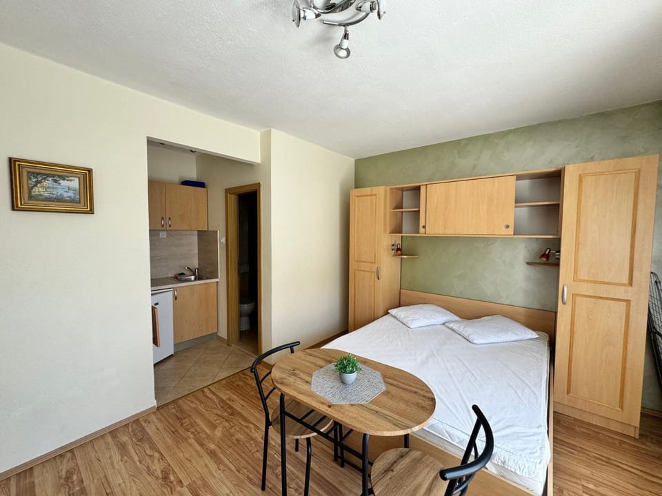 Bed, Kitchen or kitchenette, Photo of the whole room