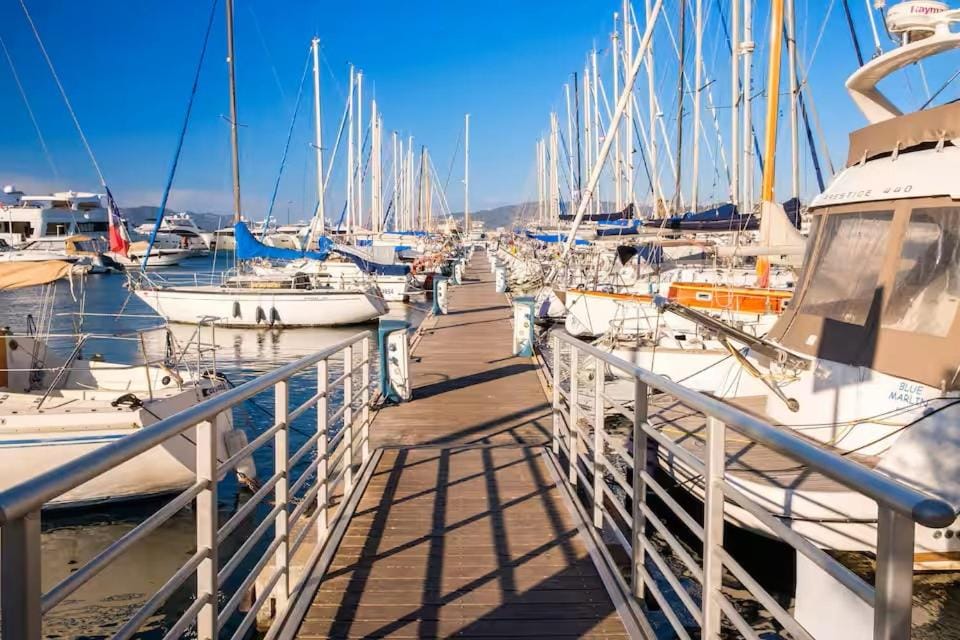 12 m sailboat for rent in Cannes on dock Port Canto Docked boat in Cannes