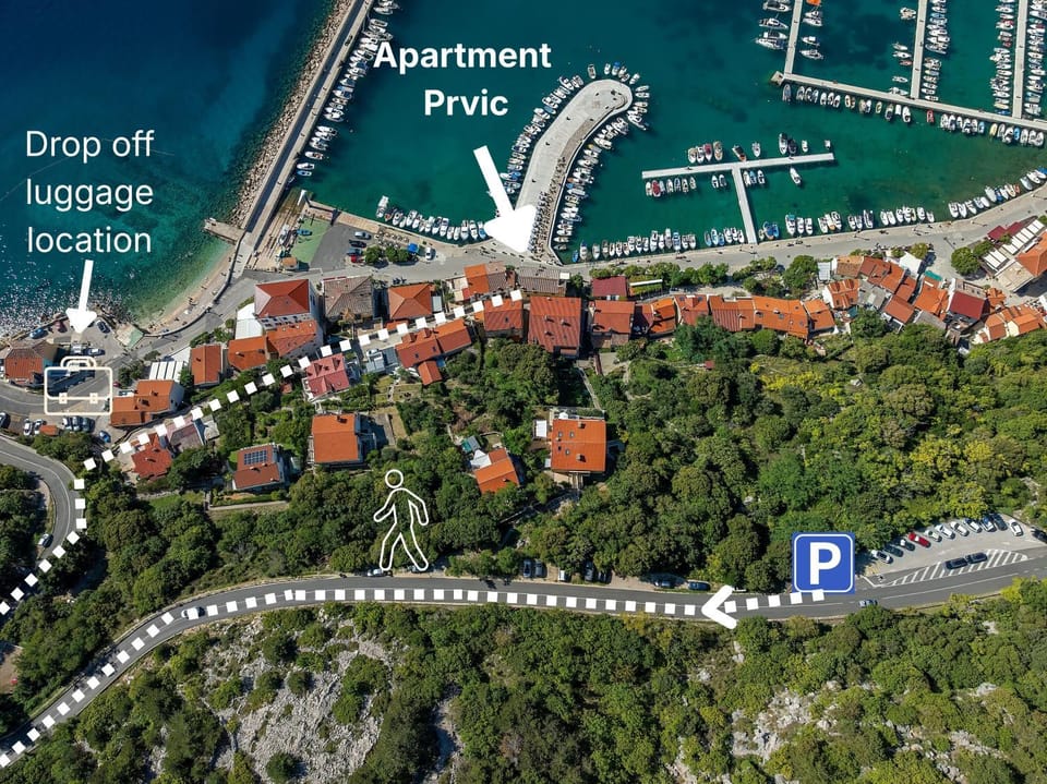 Studio Apartment Prvic with Sea View Apartment in Primorje-Gorski Kotar County