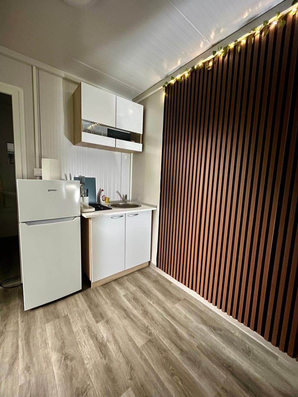 Kitchen or kitchenette, minibar