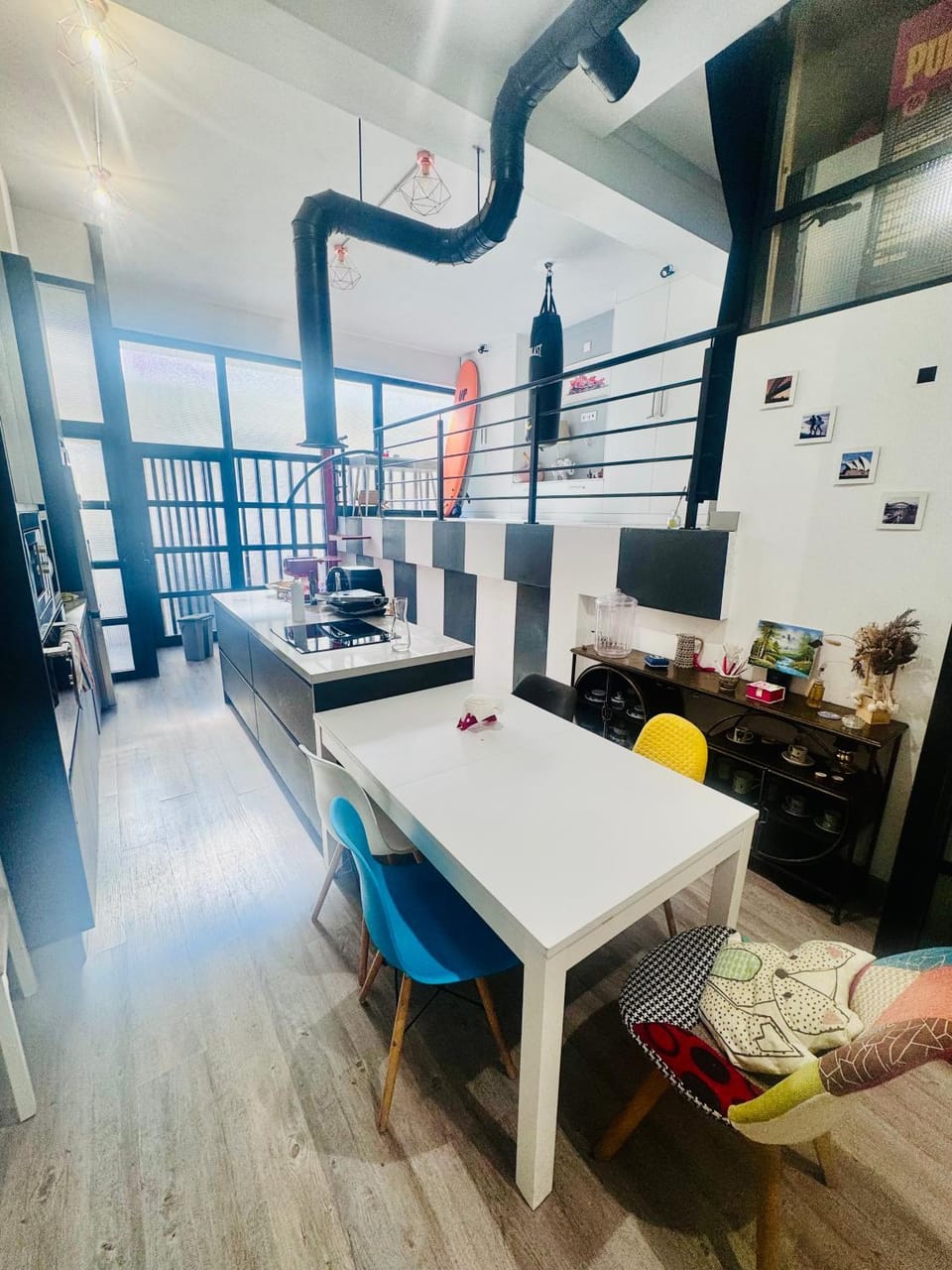 Large Modern Industrial Loft Close to Beaches Apartment in A Coruna