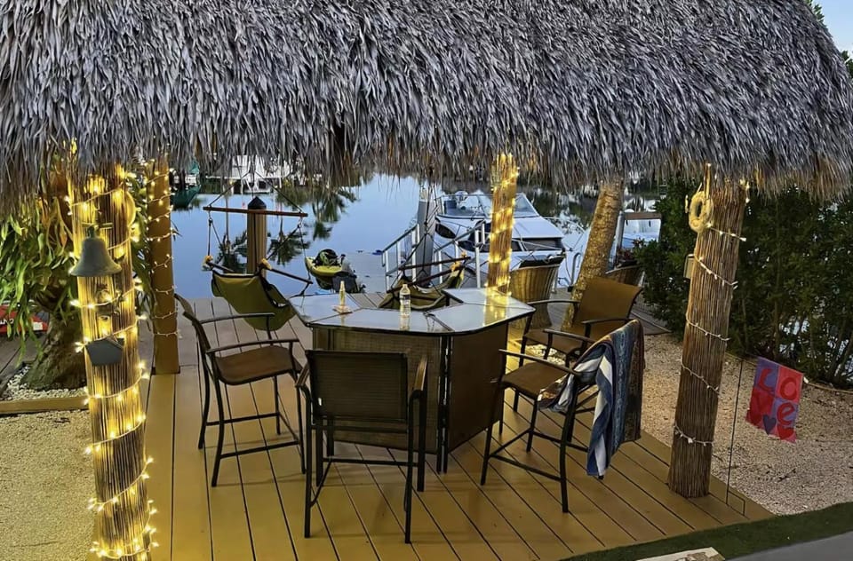Waterfront Tiny House w Pool, Beach, and Boat Dock Campground/ 
RV Resort in Key Largo