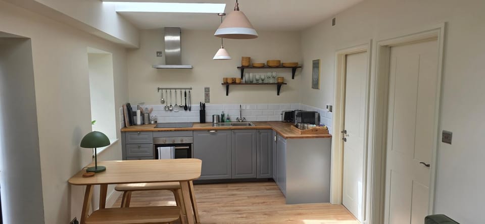 Living room, kitchen