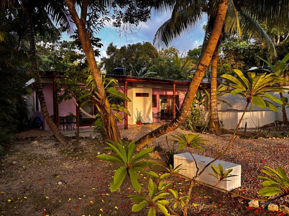 Tropical Garden Suites steps from the Lagoon House in Bacalar