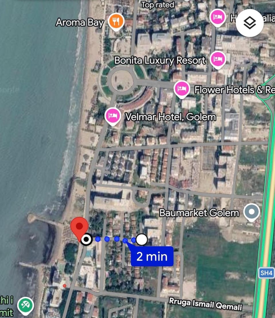 Golem Beachfront Apartment Apartment in Tirana County, Albania