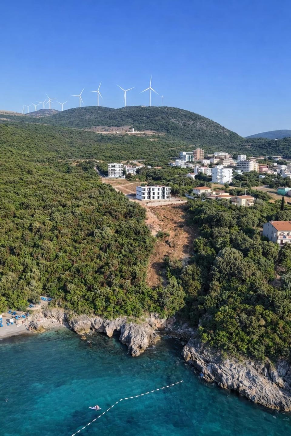 Property building, Bird's eye view, Sea view, Location