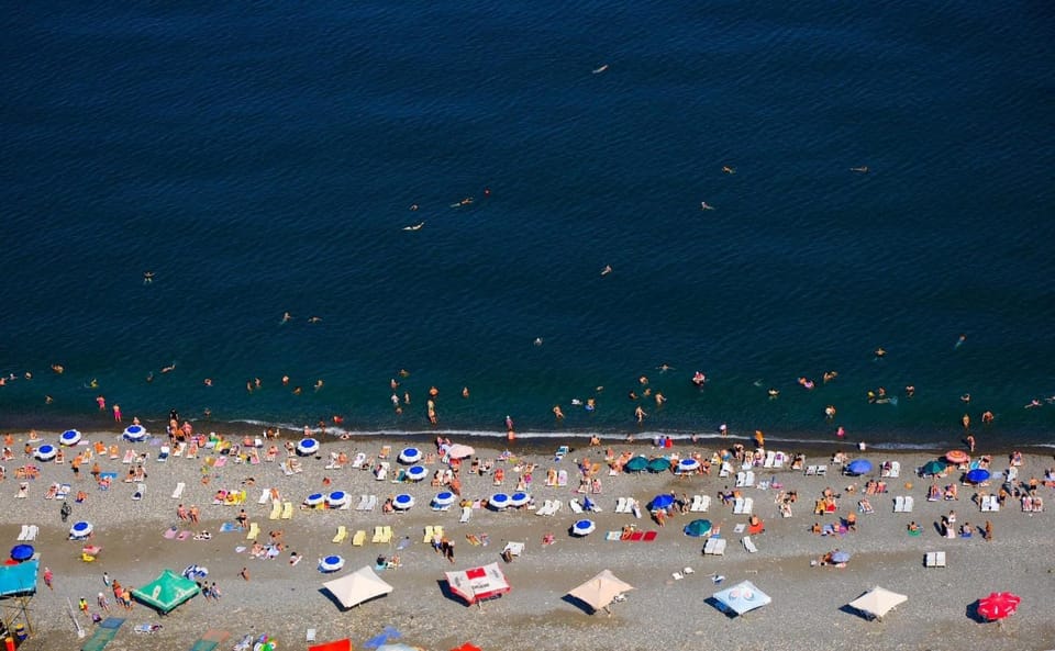 People, Beach, Sea view, group of guests